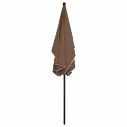 vidaXL Garden Parasol Sunshade Outdoor Umbrella Patio Canopy with Pole Taupe - Additional view 4