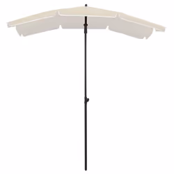 vidaXL Garden Parasol Sunshade Outdoor Umbrella Patio Canopy with Pole Sand