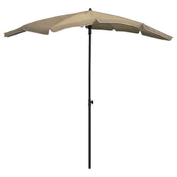 vidaXL Garden Parasol Sunshade Outdoor Umbrella Patio Canopy with Pole Taupe