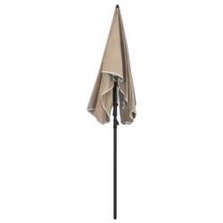 vidaXL Garden Parasol Sunshade Outdoor Umbrella Patio Canopy with Pole Taupe