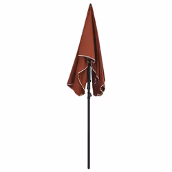 vidaXL Garden Parasol with Pole Sunshade Outdoor Umbrella Canopy Terracotta