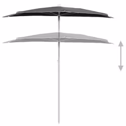 VidaXL 315561 patio umbrella Anthracite - Additional view 4