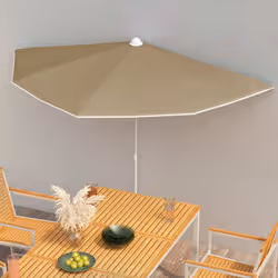 VidaXL 315562 patio umbrella Taupe - Additional view 2