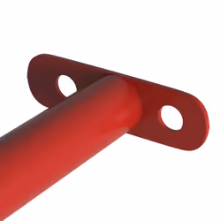vidaXL Turning Bar Steel Red Tumble Gymnastic Horizontal Play Climbing Tool - Additional view 3