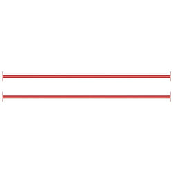 vidaXL Turning Bar Steel Red Tumble Gymnastic Play Climbing Tool Multi Pieces - 2