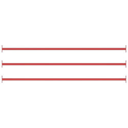 vidaXL Turning Bar Steel Red Tumble Gymnastic Play Climbing Tool Multi Pieces - 3