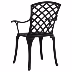 VidaXL 315572 outdoor chair Terrace Cast aluminium Black - Additional view 5