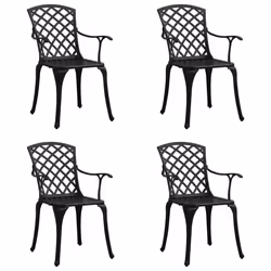 VidaXL 315573, Terrace, Cast aluminium, Black, 610 mm, 600 mm, 930 mm