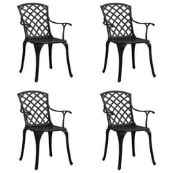 VidaXL 315573 outdoor chair Terrace Cast aluminium Black
