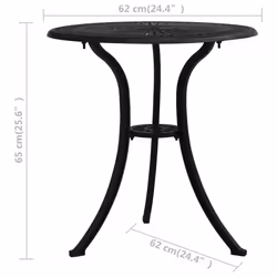 VidaXL 315580 outdoor table Black - Additional view 6