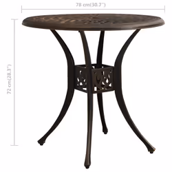 VidaXL 315582 outdoor table Bronze - Additional view 6