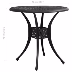 VidaXL 315583 outdoor table Black - Additional view 6