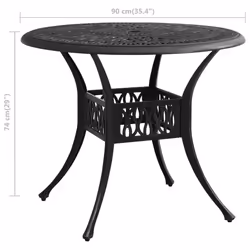 VidaXL 315586 outdoor table Black - Additional view 6