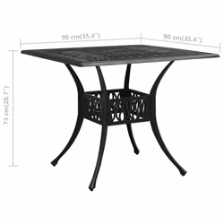 VidaXL 315589 outdoor table Black - Additional view 6