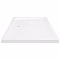 vidaXL Shower Base Tray with Dots White 90x70x4 cm ABS Bath Receptor Bathroom - Additional view 3