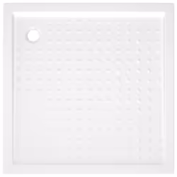 vidaXL Shower Base Tray with Dots White 90x90x4 cm ABS Bath Receptor Bathroom - Additional view 2