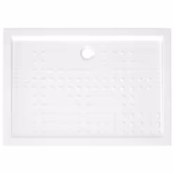 vidaXL Shower Base Tray with Dots White 70x100x4 cm ABS Bath Receptor Bathroom - Additional view 4