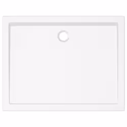 vidaXL Rectangular ABS Shower Base Tray Plumbing Fixture Hardware Shower Parts