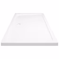 vidaXL Rectangular ABS Shower Base Tray White Bathroom Plumbing Shower Parts - Additional view 3