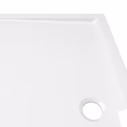 vidaXL Rectangular ABS Shower Base Tray White Bathroom Plumbing Shower Parts - Additional view 5
