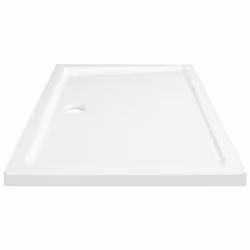 vidaXL Rectangular ABS Shower Base Tray White Bathroom Plumbing Shower Parts - Additional view 3