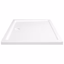 vidaXL Rectangular ABS Shower Base Tray White Bathroom Plumbing Shower Parts - Additional view 3