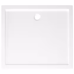 vidaXL Rectangular ABS Shower Base Tray White Bathroom Plumbing Shower Parts - Additional view 4