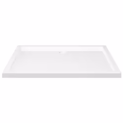vidaXL Rectangular ABS Shower Base Tray White Bathroom Plumbing Shower Parts - Additional view 2