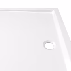 vidaXL Rectangular ABS Shower Base Tray White Bathroom Plumbing Shower Parts - Additional view 5