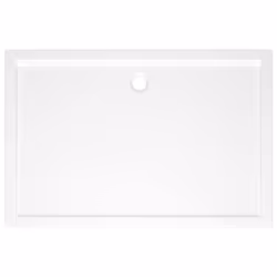 vidaXL Rectangular ABS Shower Base Tray White Bathroom Plumbing Shower Parts - Additional view 3