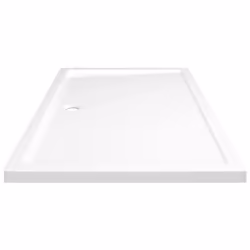 vidaXL Rectangular ABS Shower Base Tray White Bathroom Plumbing Shower Parts - Additional view 4