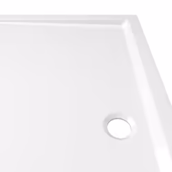 vidaXL Rectangular ABS Shower Base Tray White Bathroom Plumbing Shower Parts - Additional view 5
