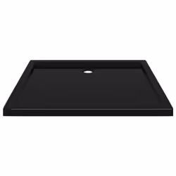 vidaXL Rectangular ABS Shower Base Tray Black Bathroom Plumbing Shower Parts
