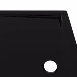 vidaXL Rectangular ABS Shower Base Tray Black Bathroom Plumbing Shower Parts - Additional view 5