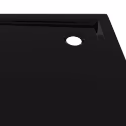 vidaXL Square ABS Shower Base Tray Black Bathroom Plumbing Shower Parts Set - Additional view 5