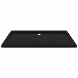 vidaXL Rectangular ABS Shower Base Tray Black Bathroom Plumbing Shower Parts