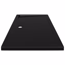 vidaXL Rectangular ABS Shower Base Tray Black Bathroom Plumbing Shower Parts
