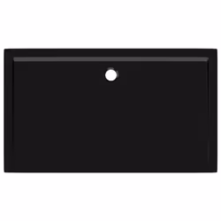 vidaXL Rectangular ABS Shower Base Tray Black Bathroom Plumbing Shower Parts - Additional view 4