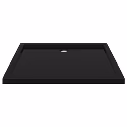 vidaXL Rectangular ABS Shower Base Tray Black Bathroom Plumbing Shower Parts