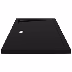 vidaXL Rectangular ABS Shower Base Tray Black Bathroom Plumbing Shower Parts