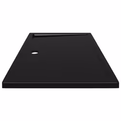 vidaXL Rectangular ABS Shower Base Tray Black Bathroom Plumbing Shower Parts