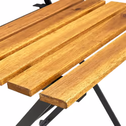 vidaXL Solid Acacia Wood Folding Outdoor Dining Set 9 Piece Garden Furniture