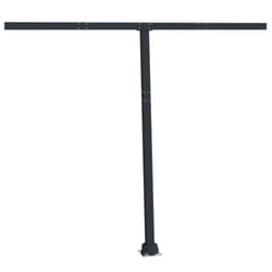 vidaXL Awning Post Set Garden Balcony Patio Metal Awning Support Post Iron - anthracite, 300 x 245 cm