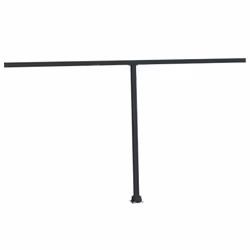 vidaXL Awning Post Set Garden Balcony Patio Metal Awning Support Post Iron - anthracite, 450 x 245 cm