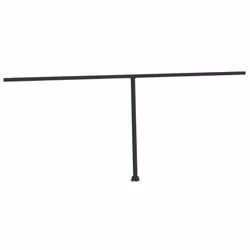vidaXL Awning Post Set Garden Balcony Patio Metal Awning Support Post Iron - anthracite, 600 x 245 cm