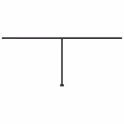 vidaXL Awning Post Set Garden Balcony Patio Metal Awning Support Post Iron - anthracite, 600 x 245 cm