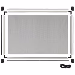 vidaXL Extendable Insect Screen for Windows White (75-143)x50 cm Fly Screen - Additional view 5