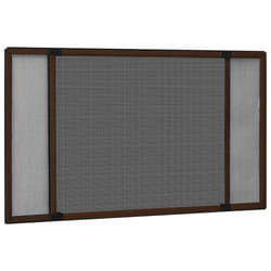 vidaXL Extendable Insect Screen for Windows Decoration 50/75 cm Multi Colors - brown, 143 x 50 cm