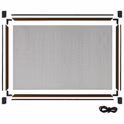 vidaXL Extendable Insect Screen for Windows Decoration 50/75 cm Multi Colors - brown, 143 x 50 cm - Additional view 5