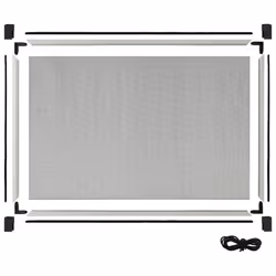vidaXL Extendable Insect Screen for Windows White (100-193)x75 cm Fly Screen - Additional view 5